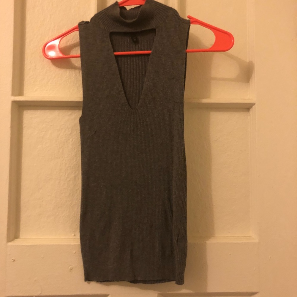 Grey sleeveless